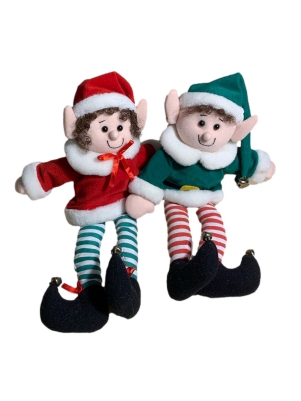 Pair of decorative Christmas elves
